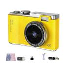 LK003 2.4 inch Dual-lens 4K HD CCD Camera Retro Kids Camera(Yellow) - 1