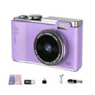 LK003 2.4 inch Dual-lens 4K HD CCD Camera Retro Kids Camera(Purple) - 1