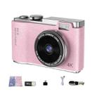 LK003 2.4 inch Dual-lens 4K HD CCD Camera Retro Kids Camera(Pink) - 1