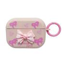 For AirPods Pro 2 3D Dot Bowknot Bluetooth Earphone Protective Case(Pink) - 2