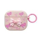 For AirPods 3 3D Dot Bowknot Bluetooth Earphone Protective Case(Pink) - 2