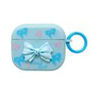 For AirPods 3 3D Dot Bowknot Bluetooth Earphone Protective Case(Blue) - 2