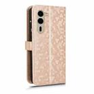 For Fujitsu Arrows F-51E We2 Plus Honeycomb Dot Texture Leather Phone Case(Gold) - 3