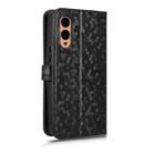 For Fujitsu Arrows F-51E We2 Honeycomb Dot Texture Leather Phone Case(Black) - 3