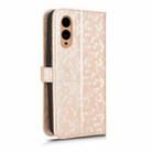 For Fujitsu Arrows F-51E We2 Honeycomb Dot Texture Leather Phone Case(Gold) - 3