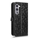 For Fujitsu Arrows Alpha F-51F Honeycomb Dot Texture Leather Phone Case(Black) - 3