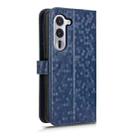 For Fujitsu Arrows Alpha F-51F Honeycomb Dot Texture Leather Phone Case(Blue) - 3
