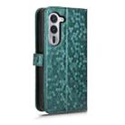 For Fujitsu Arrows Alpha F-51F Honeycomb Dot Texture Leather Phone Case(Green) - 3