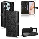 For Xiaomi Redmi 13 4G / Note 13R 5G Honeycomb Dot Texture Leather Phone Case(Black) - 1