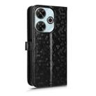 For Xiaomi Redmi 13 4G / Note 13R 5G Honeycomb Dot Texture Leather Phone Case(Black) - 3