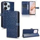 For Xiaomi Redmi 13 4G / Note 13R 5G Honeycomb Dot Texture Leather Phone Case(Blue) - 1