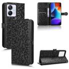 For Blackview Oscal Modern 8 / Color 8 Honeycomb Dot Texture Leather Phone Case(Black) - 1