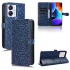 For Blackview Oscal Modern 8 / Color 8 Honeycomb Dot Texture Leather Phone Case(Blue) - 1