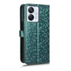 For Blackview Oscal Modern 8 / Color 8 Honeycomb Dot Texture Leather Phone Case(Green) - 3