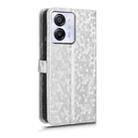 For Blackview Oscal Modern 8 / Color 8 Honeycomb Dot Texture Leather Phone Case(Silver) - 3