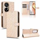 For Ulefone Note 17 Pro Honeycomb Dot Texture Leather Phone Case(Gold) - 1