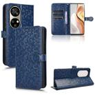 For Ulefone Note 17 Pro Honeycomb Dot Texture Leather Phone Case(Blue) - 1