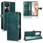 For Ulefone Note 17 Pro Honeycomb Dot Texture Leather Phone Case(Green) - 1