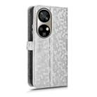 For Ulefone Note 17 Pro Honeycomb Dot Texture Leather Phone Case(Silver) - 3