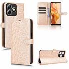 For Ulefone Note 18 Ultra Honeycomb Dot Texture Leather Phone Case(Gold) - 1