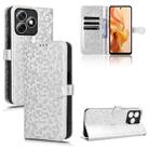 For Ulefone Note 18 Ultra Honeycomb Dot Texture Leather Phone Case(Silver) - 1