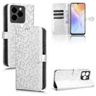 For Ulefone Note 20 Pro Honeycomb Dot Texture Leather Phone Case(Silver) - 1