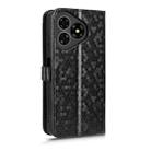 For Ulefone Note 19 Honeycomb Dot Texture Leather Phone Case(Black) - 3