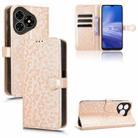 For Ulefone Note 19 Honeycomb Dot Texture Leather Phone Case(Gold) - 1