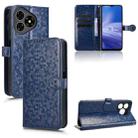 For Ulefone Note 19 Honeycomb Dot Texture Leather Phone Case(Blue) - 1