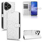 For Ulefone Note 19 Honeycomb Dot Texture Leather Phone Case(Silver) - 1