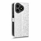 For Ulefone Note 19 Honeycomb Dot Texture Leather Phone Case(Silver) - 3