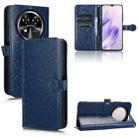 For Oukitel C37 Honeycomb Dot Texture Leather Phone Case(Blue) - 1