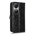 For Oukitel C38 Honeycomb Dot Texture Leather Phone Case(Black) - 3