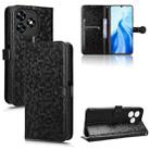 For Oukitel C51 Honeycomb Dot Texture Leather Phone Case(Black) - 1