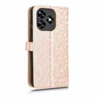 For Oukitel C51 Honeycomb Dot Texture Leather Phone Case(Gold) - 3