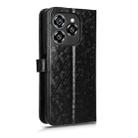 For Oukitel C50 Honeycomb Dot Texture Leather Phone Case(Black) - 3