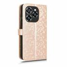 For Oukitel C50 Honeycomb Dot Texture Leather Phone Case(Gold) - 3