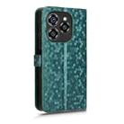 For Oukitel C50 Honeycomb Dot Texture Leather Phone Case(Green) - 3