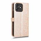 For Oukitel C53 Honeycomb Dot Texture Leather Phone Case(Gold) - 3