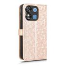 For Oukitel C57S Honeycomb Dot Texture Leather Phone Case(Gold) - 3