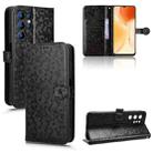 For Oukitel C1 / C1 Pro Honeycomb Dot Texture Leather Phone Case(Black) - 1