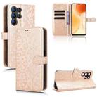 For Oukitel C1 / C1 Pro Honeycomb Dot Texture Leather Phone Case(Gold) - 1