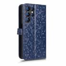 For Oukitel C1 / C1 Pro Honeycomb Dot Texture Leather Phone Case(Blue) - 3