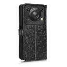For Oukitel C60 / C60 Pro Honeycomb Dot Texture Leather Phone Case(Black) - 3