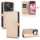 For Oukitel C60 / C60 Pro Honeycomb Dot Texture Leather Phone Case(Gold) - 1
