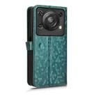 For Oukitel C60 / C60 Pro Honeycomb Dot Texture Leather Phone Case(Green) - 3