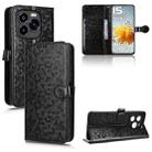 For Oukitel C65 / C65 Pro Honeycomb Dot Texture Leather Phone Case(Black) - 1