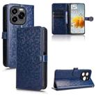 For Oukitel C65 / C65 Pro Honeycomb Dot Texture Leather Phone Case(Blue) - 1