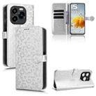 For Oukitel C65 / C65 Pro Honeycomb Dot Texture Leather Phone Case(Silver) - 1