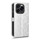 For Oukitel C65 / C65 Pro Honeycomb Dot Texture Leather Phone Case(Silver) - 3